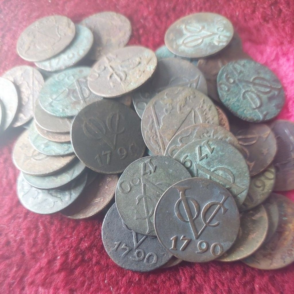 Koin Voc tahun 1790 pilihan XF to aunc