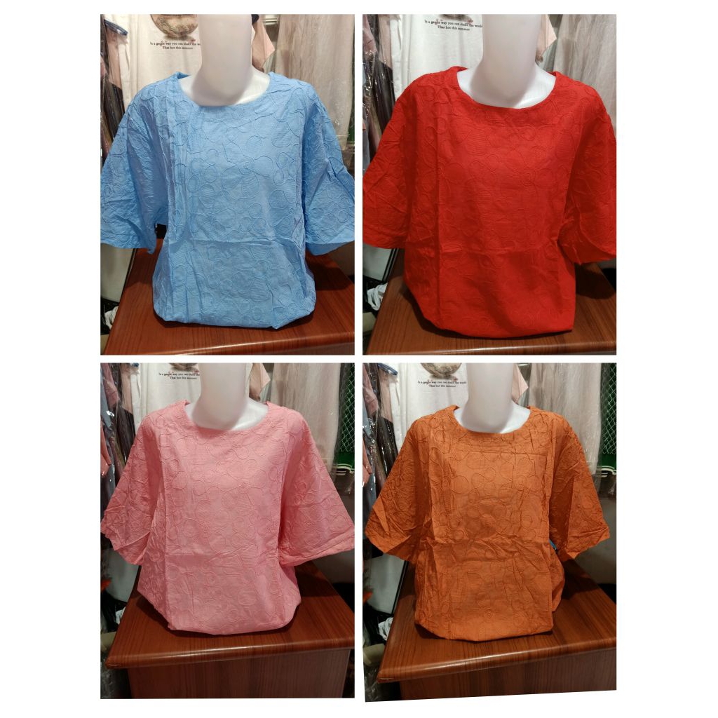 MY Blus Wanita Premium Katun Bordir Disie Jumbo