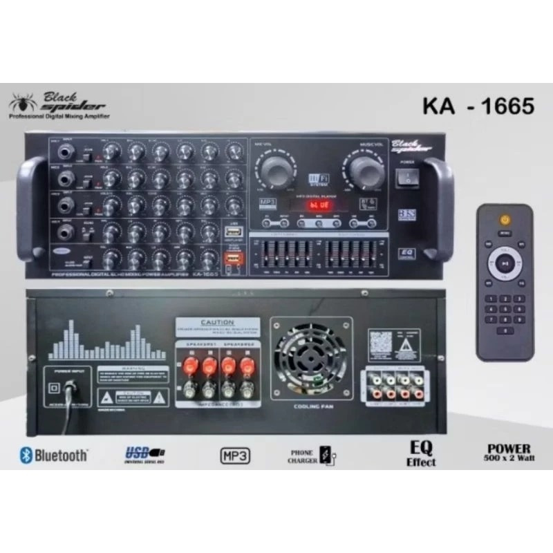 Amplifier Black Spider KA 1665 ORIGINAL ka1665