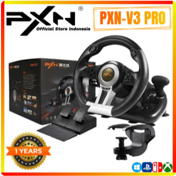 PXN PXN V3 PRO 180 Derajat Kemudi Balap Kompatibel dengan PC PS3 PS4 dan Xbox One Gamepad Controller