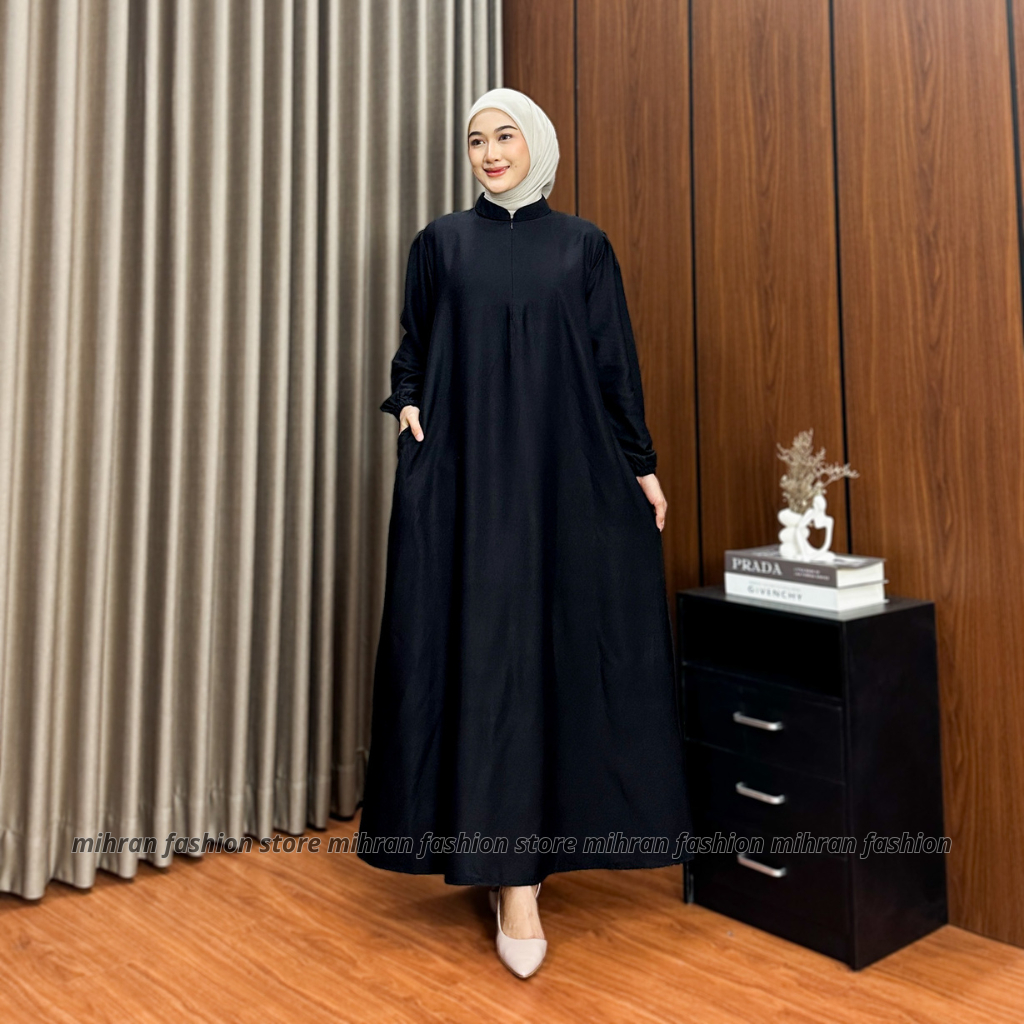 Gamis Polos Bahan Adem Dan Jatuh Premium Rayon Twill