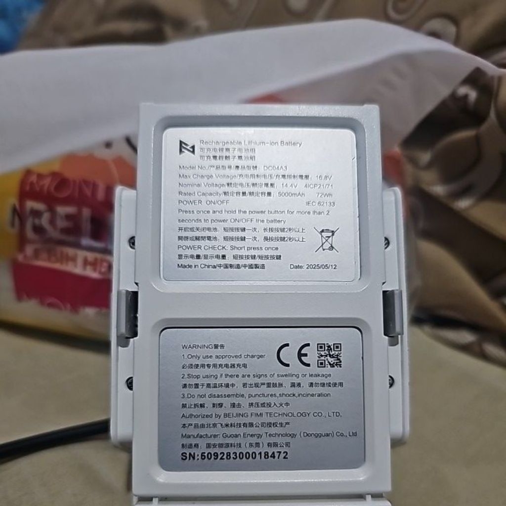 batre plus fimi x8 tele Max 5000 mah original