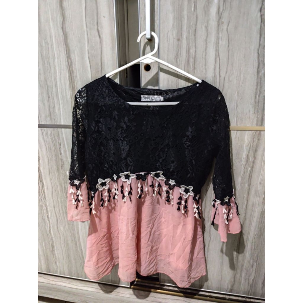 BLOUSE BUNGA BRUKAT MIX