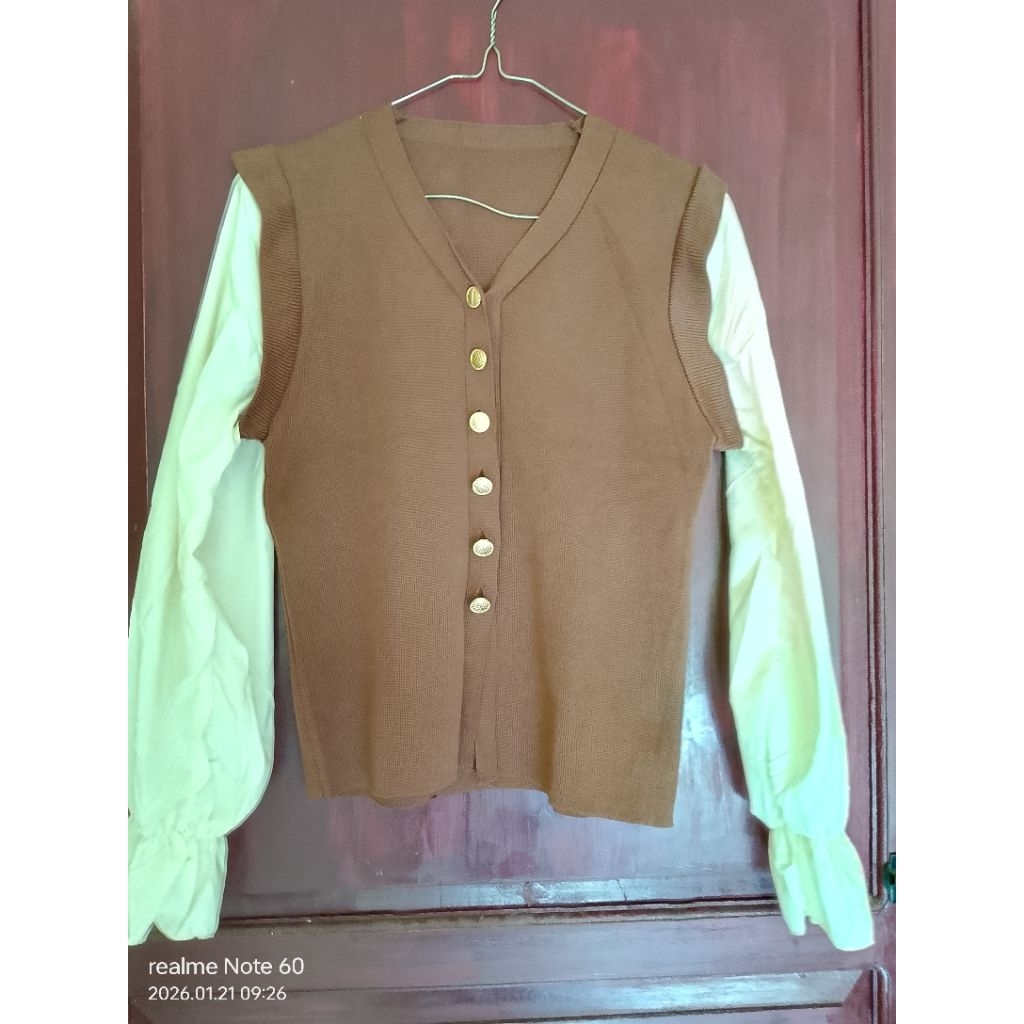 Blouse 2in1, layer vest
