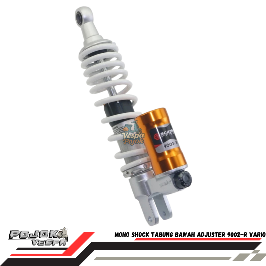Mono Shock Tabung Bawah Adjuster 9002-R Vario - Scarlet Racing