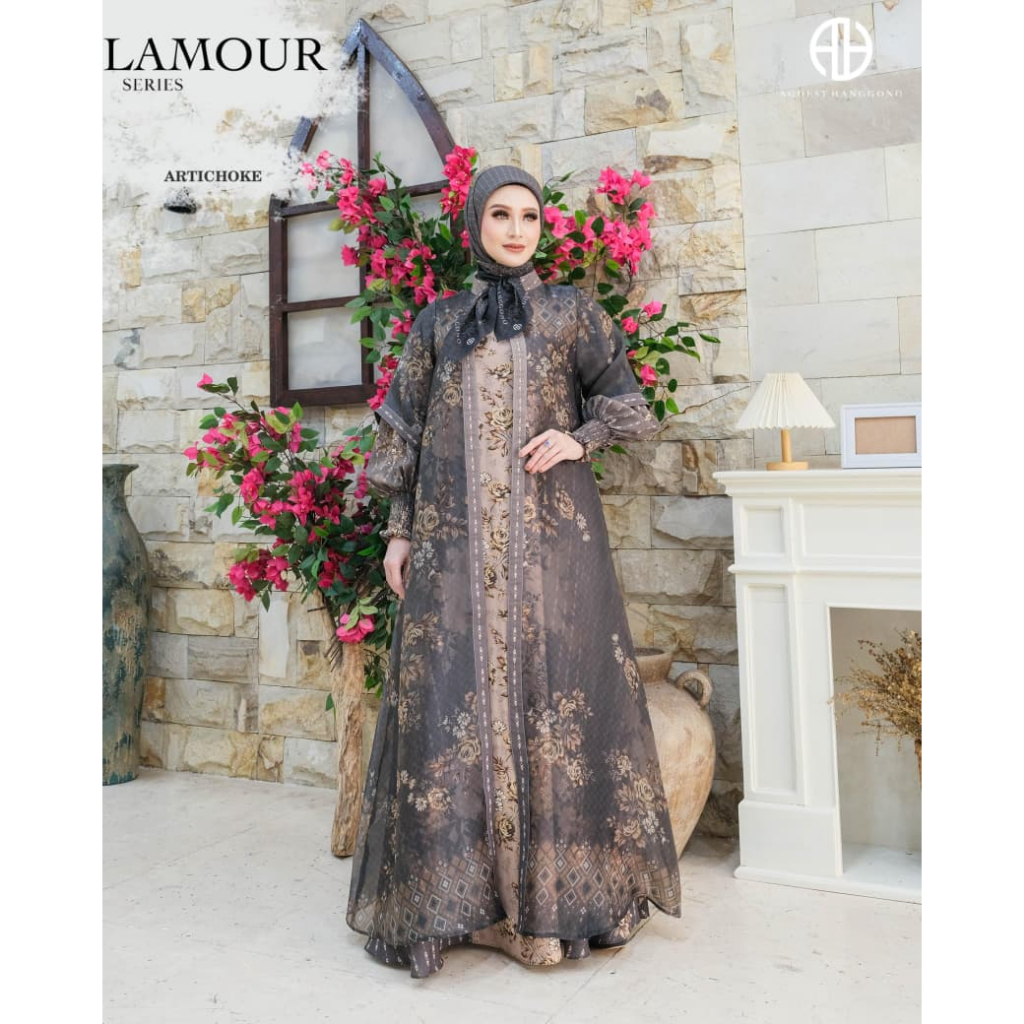 LAMOUR SERIES BY AGOEST HANGGONO / GAMIS SET SYARI /DRESS PESTA / GAMIS LEBARAN TERBARU / BAJU SYARI