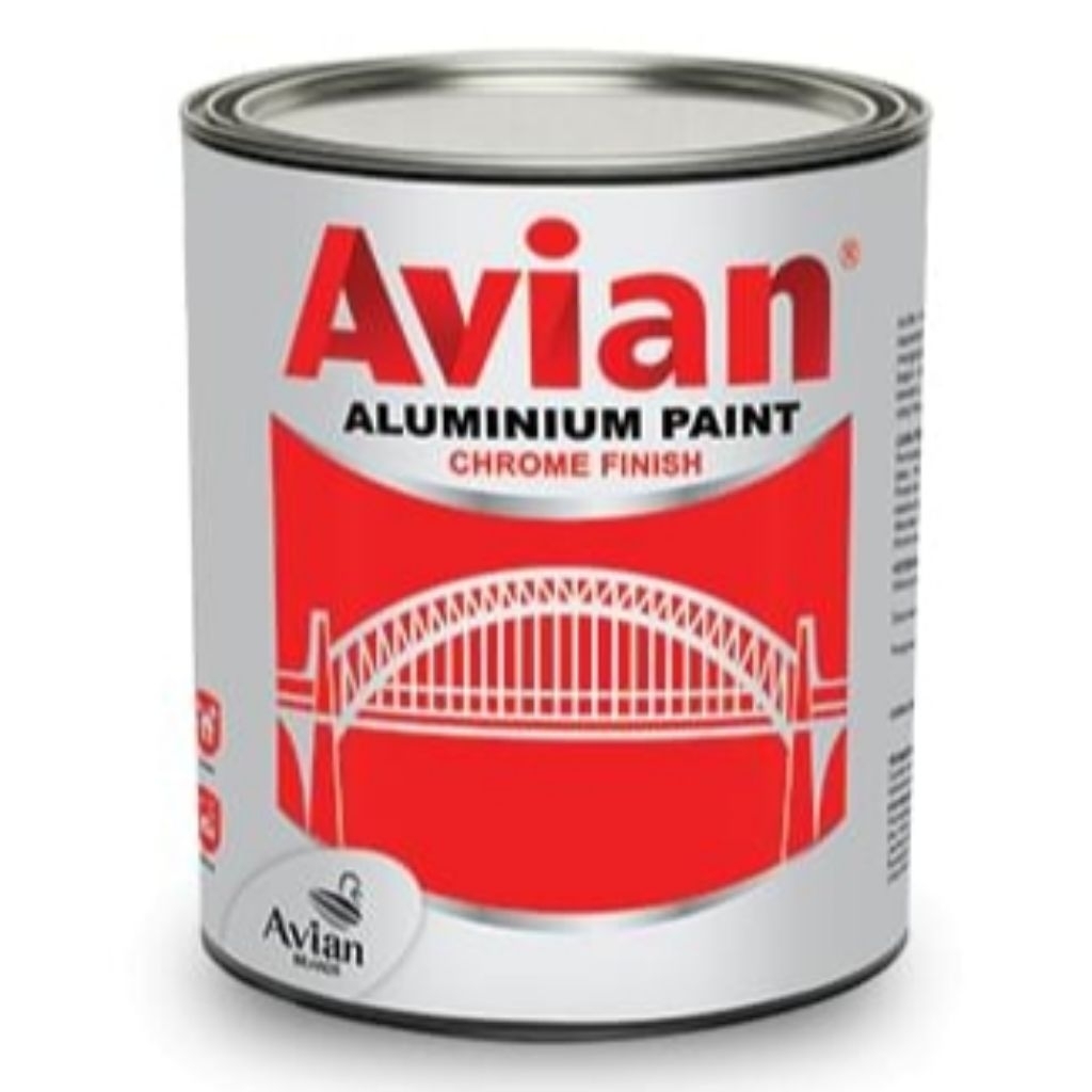 Cat Besi dan Aluminium Avian 200 CC Aluminium Silver Chrome Perak