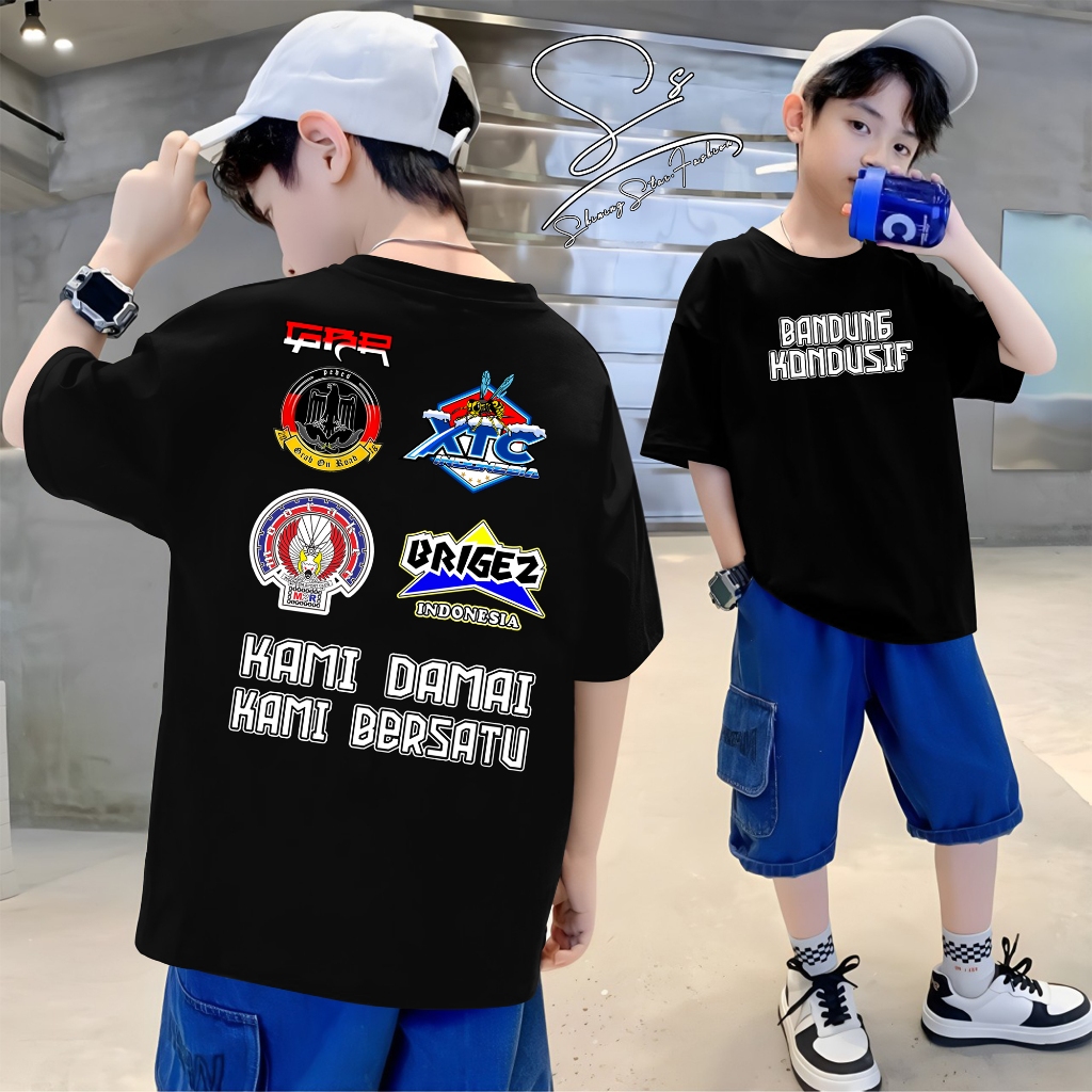 KAOS BANDUNG KONDUSIF KAMI DAMAI DAN BERSATU MOONRAKER XTC BRIGEZ GBR