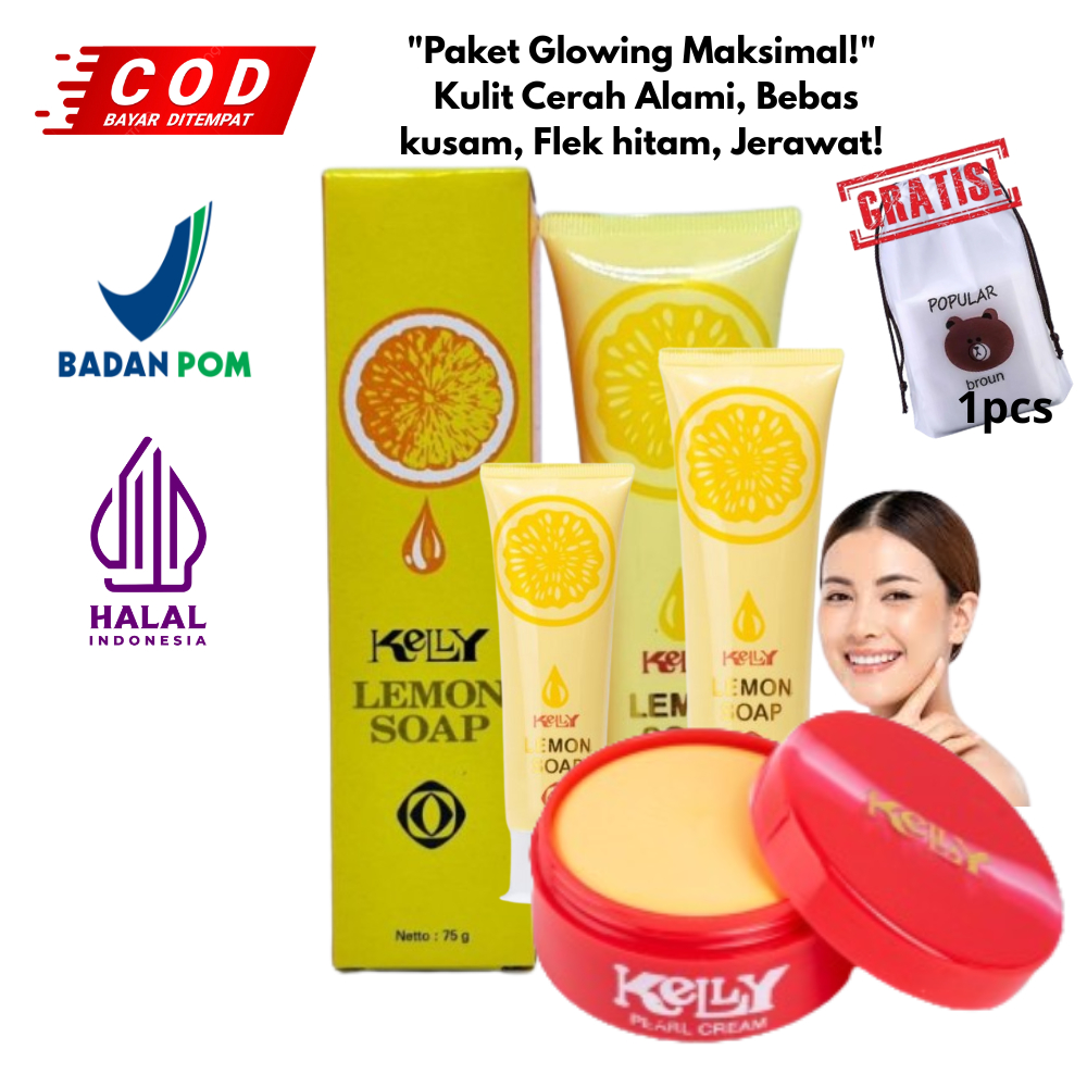 Kelly 1Set Cream & Soap Original Halal Skincare
