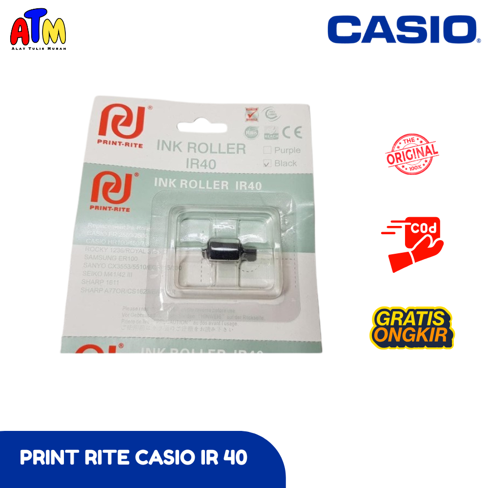 Alat Tulis Murah - Casio Refill Pita Tinta Kalkulator Printing Casio 1 Warna dan 2 Warna