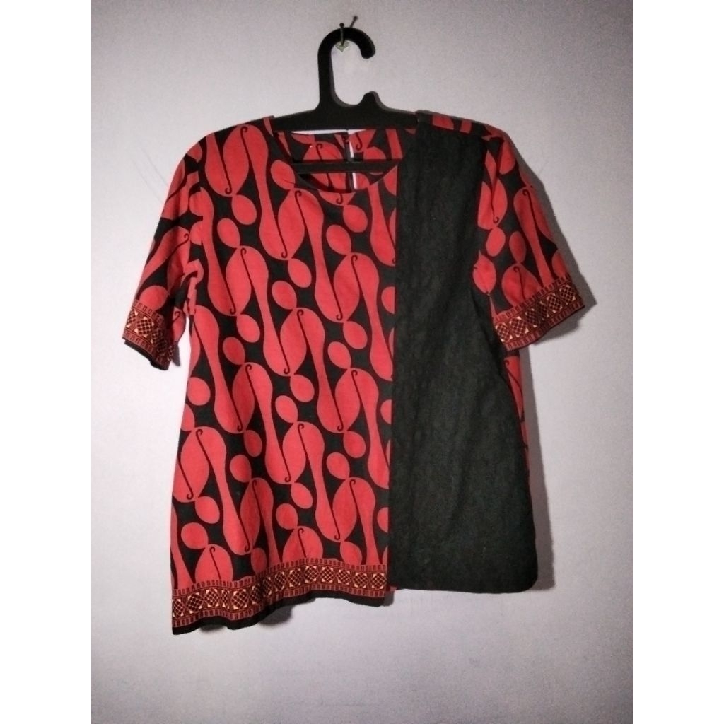 blus batik kombinasi