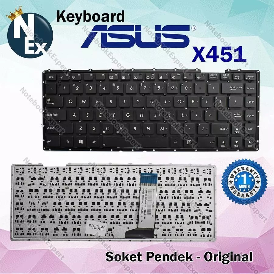 Keyboard Asus X452E Black Original