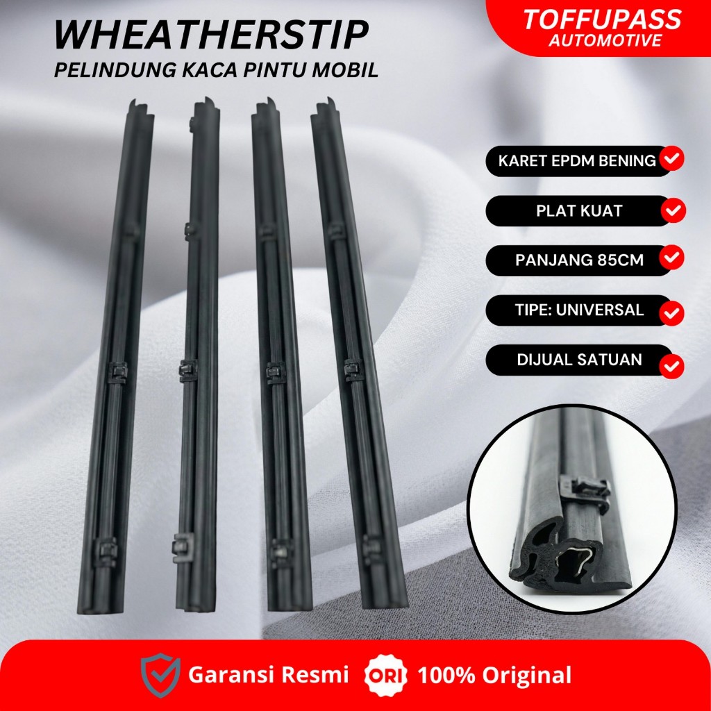 WHEATHERSTIP PELINDUNG KACA PINTU MOBIL UNIVERSAL PELIPIT KACA UNIVERSAL