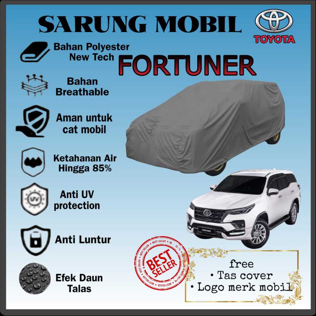 COVER MOBIL TOYOTA FORTUNER GR SPORT/ SARUNG MOBIL TOYOTA FORTUNER GR SPORT/ PENUTUP MOBIL TOYOTA FO