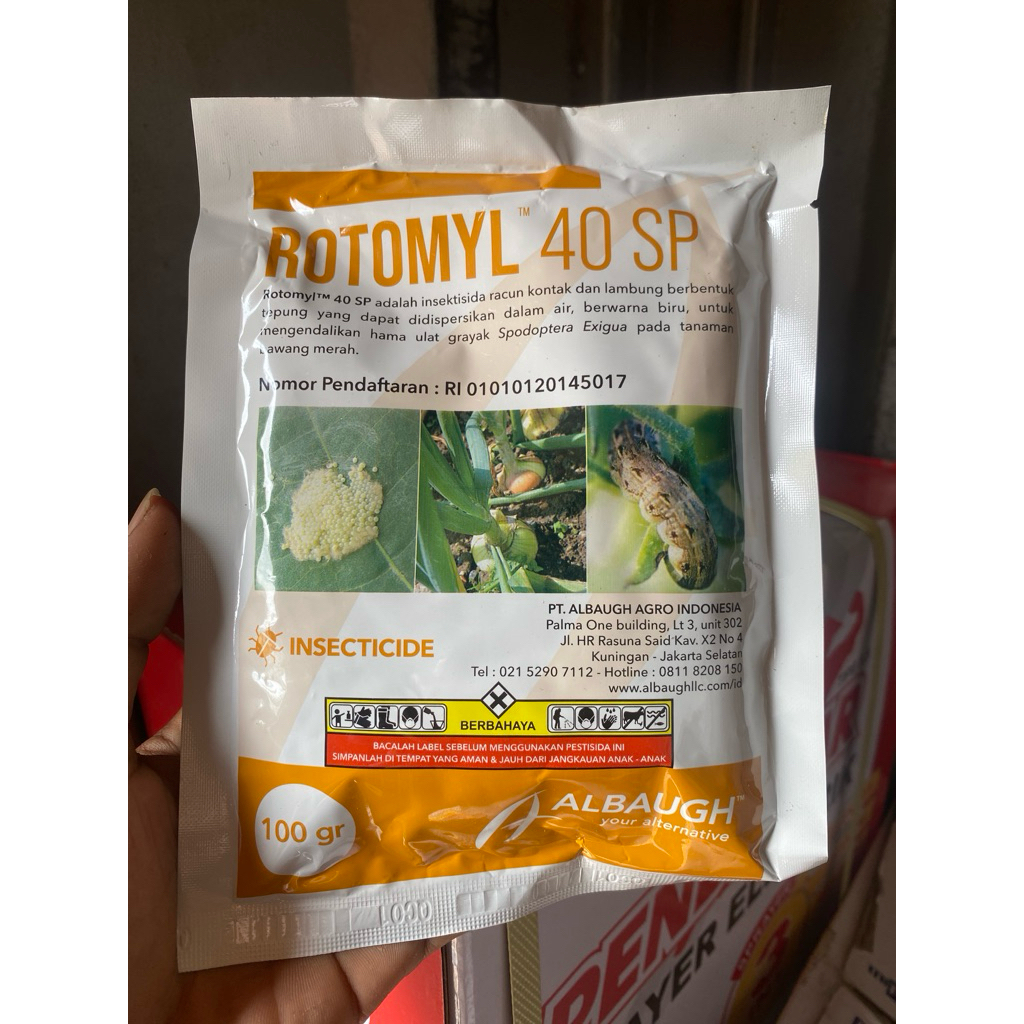 Rotomyl 40sp 100gr metomil dari albough
