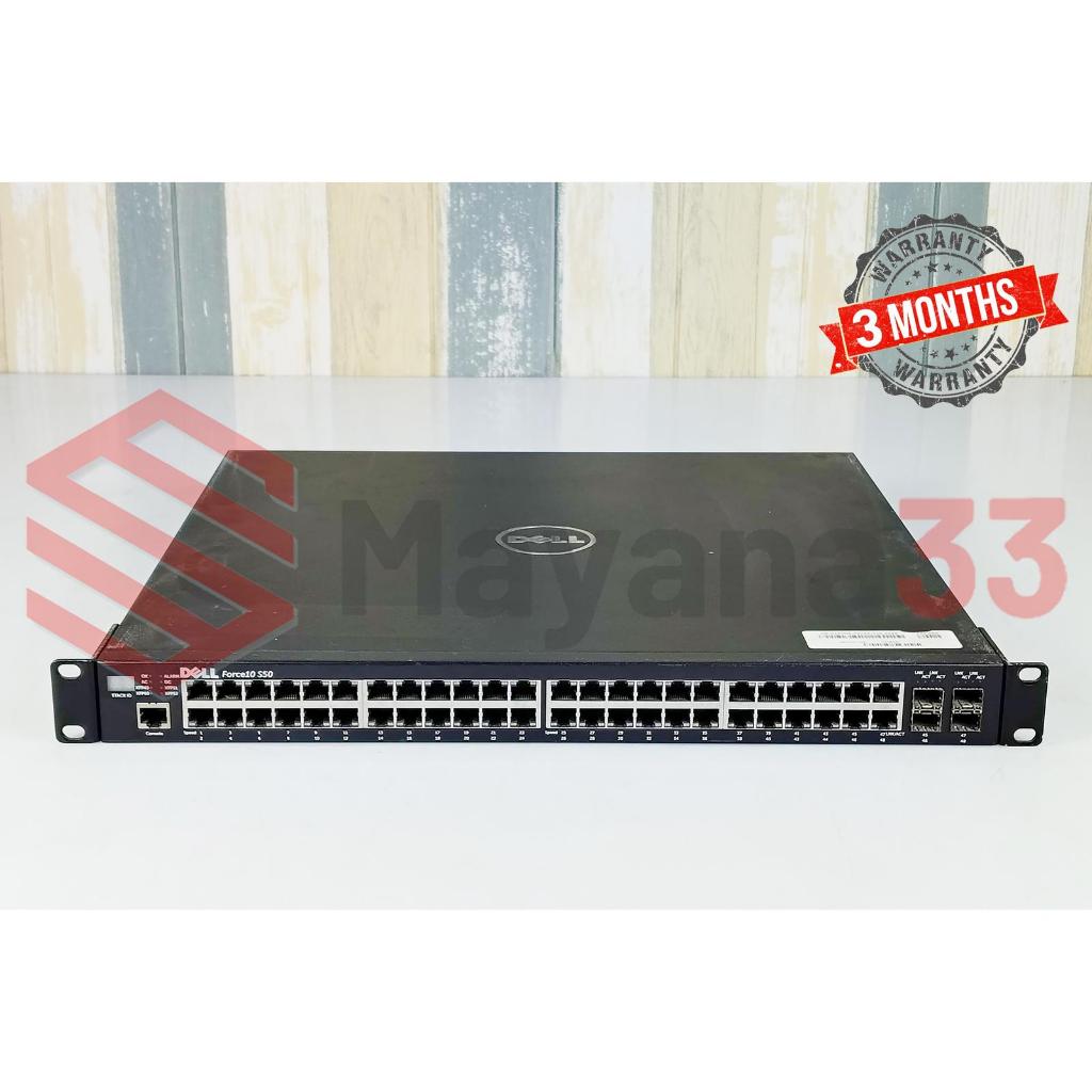 Switch DELL Force10 S50 48 Port Gigabit Uplink 2 Port 10GB S50-01-GE-48T-AC + DC