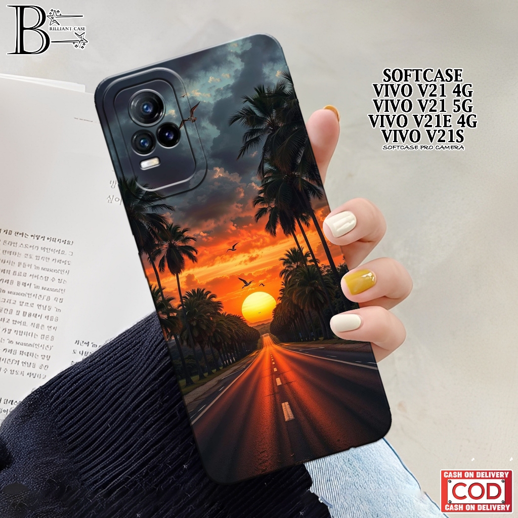 Case VIVO V21/V21e/V21s Terbaru - Fashion Case Senja  - Casing VIVO V21/V21e/V21s - Silikon Pro Came