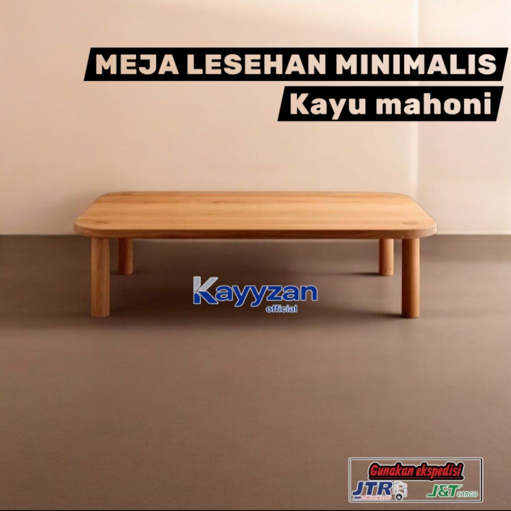 Meja lesehan Meja ruang tamu minimalis Meja kayu