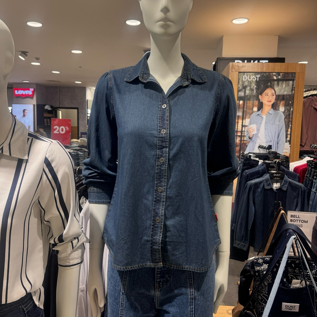 DUST - NEW Kemeja Blouse Denim Wanita (S-XXL)