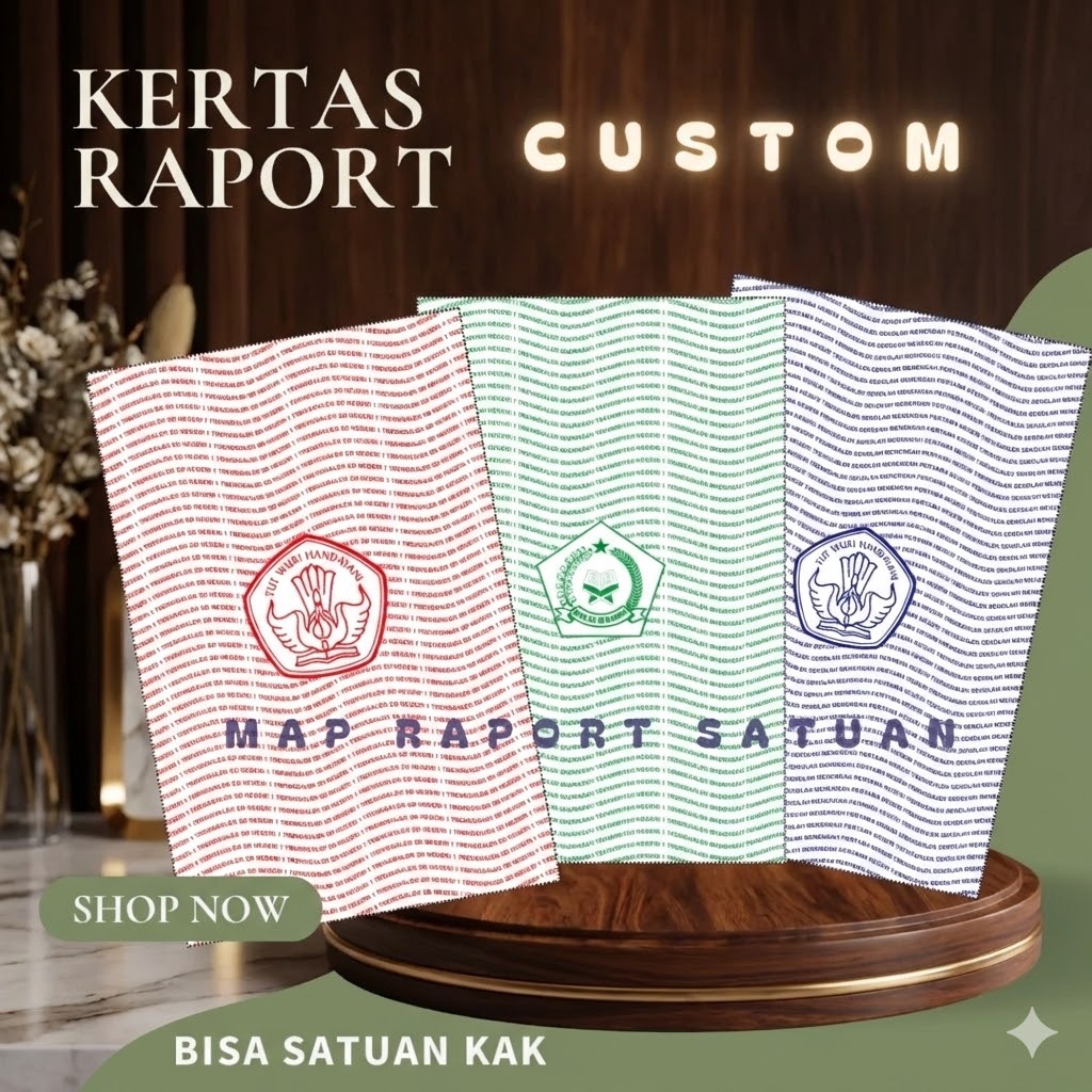 Kertas Raport SD SMP SMA Bisa Satuan