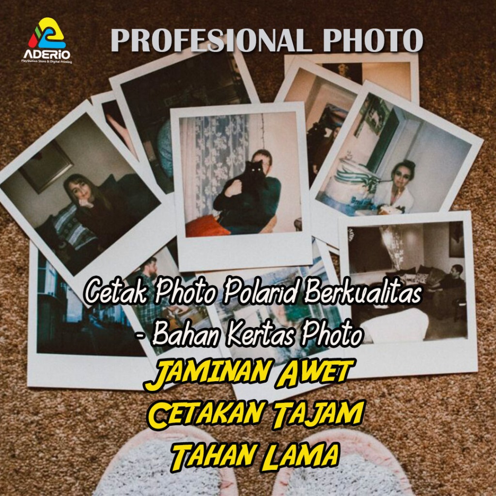 CETAK FOTO POLAROID BERKUALITAS LAB KERTAS PREMIUM (PHOTO PROFESIONAL)