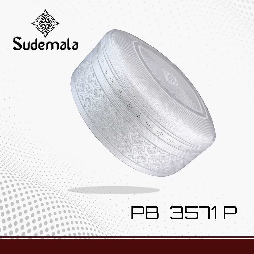 Songkok Sudemala/ Songkok Haji Putih PB 3571 / Kopyah/ Peci