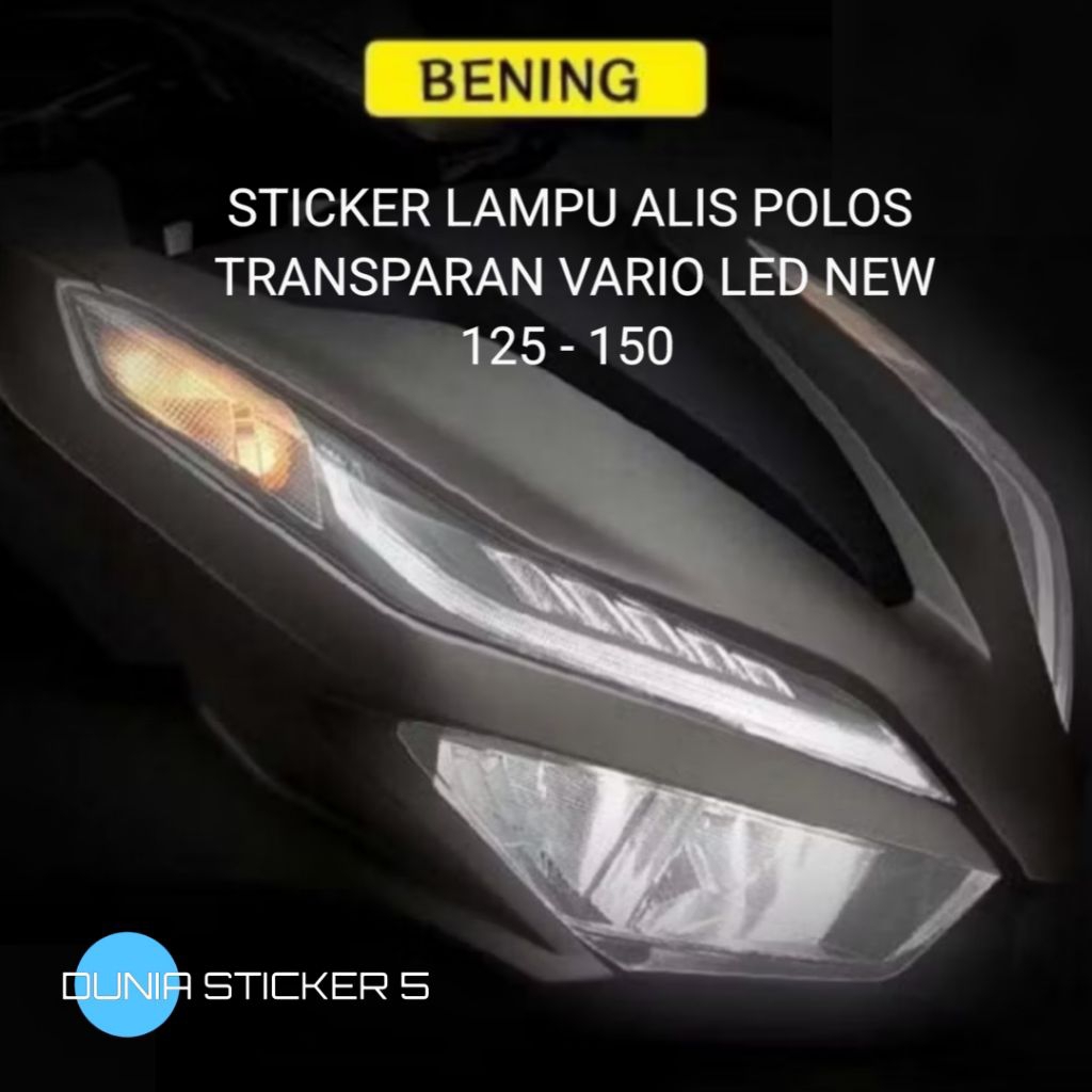 Sticker Lampu Alis Polos Vario Led New 125/150 Tahun 2018-2024
