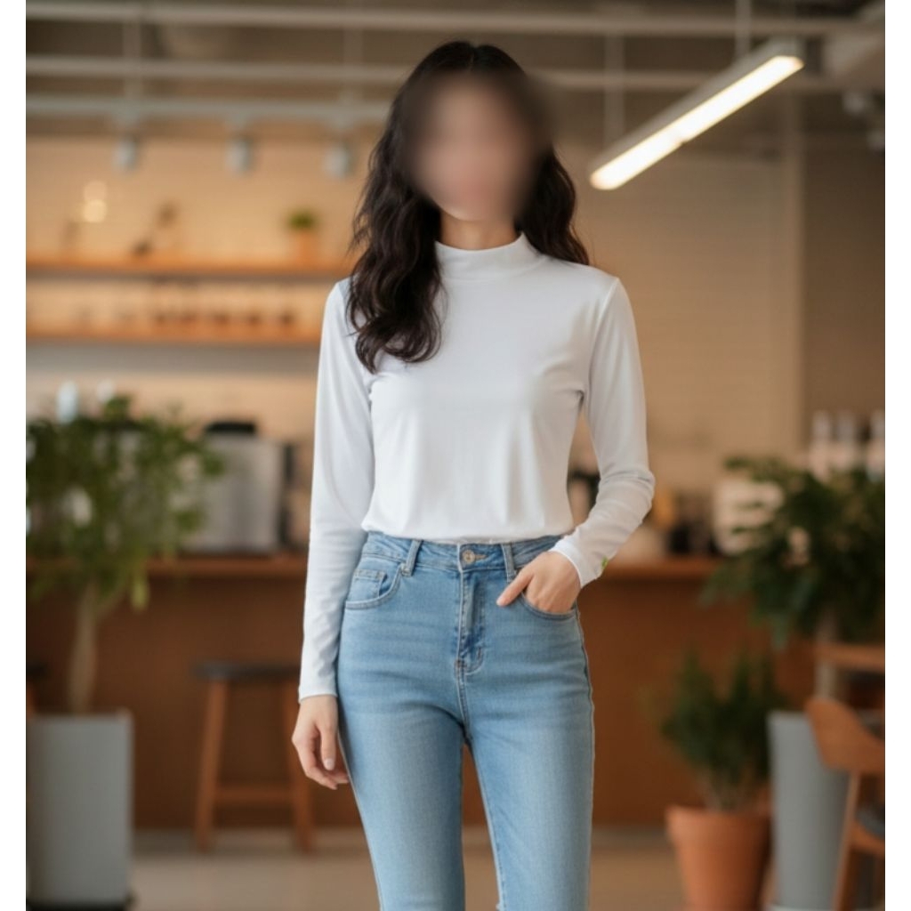 Manset Inner Baju Jersey Premium (lebih Tebal) Putih