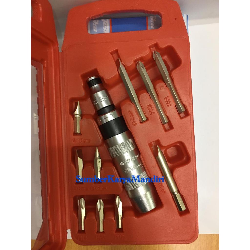 Obeng Ketok Set 10pcs Tenka / Impact Screw Driver Set 10Pcs Tenka