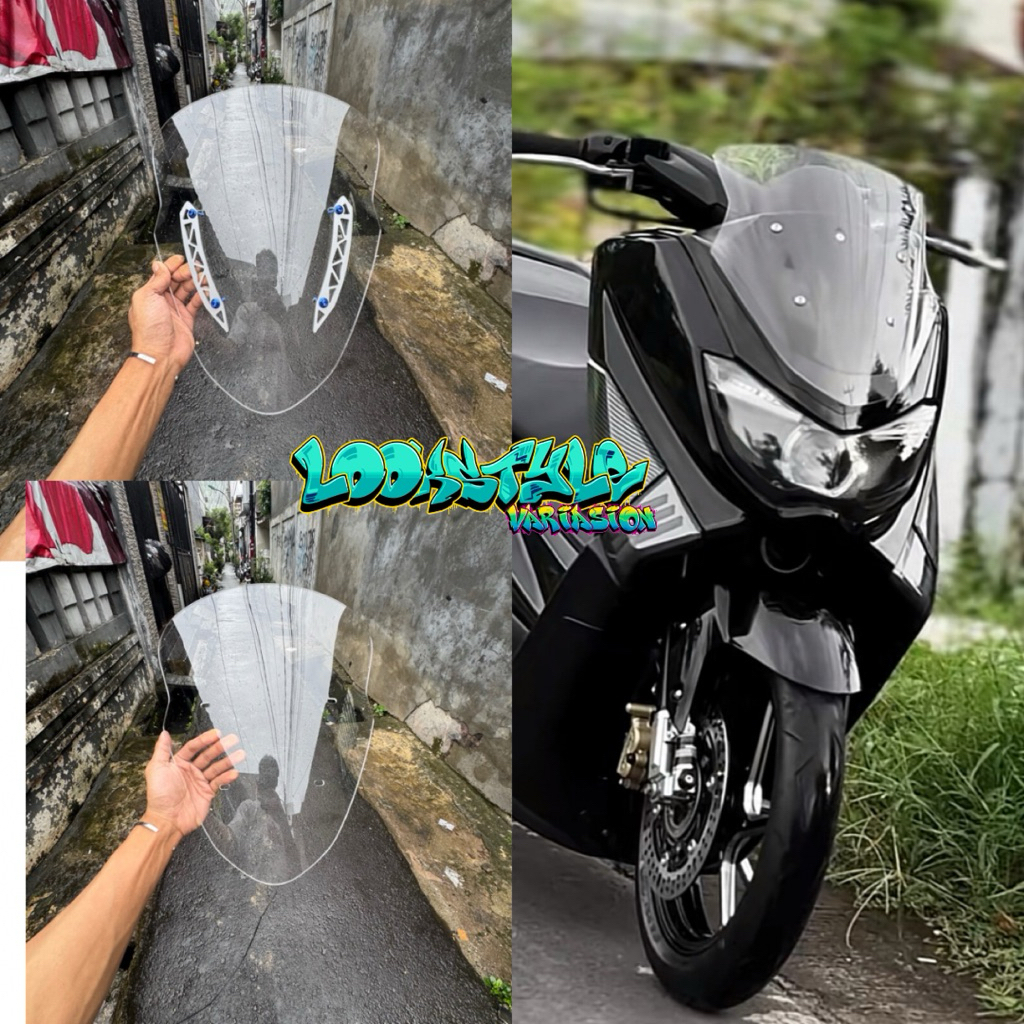 VISOR WINSHIELD NMAX OLD PLUS GARNIS DAN BAUT PROBOL