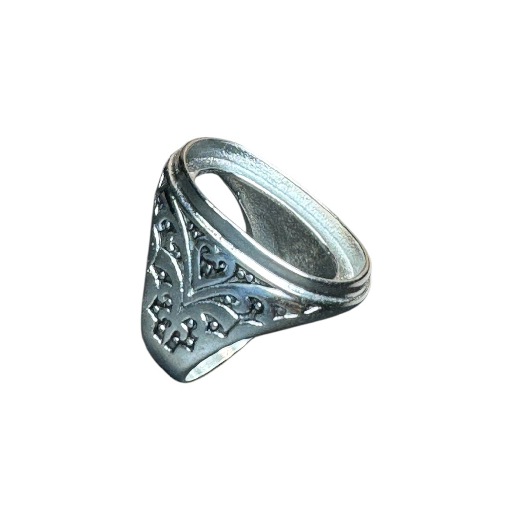 Ring cincin batu akik dan permata emban cangkang titanium | RCT-9