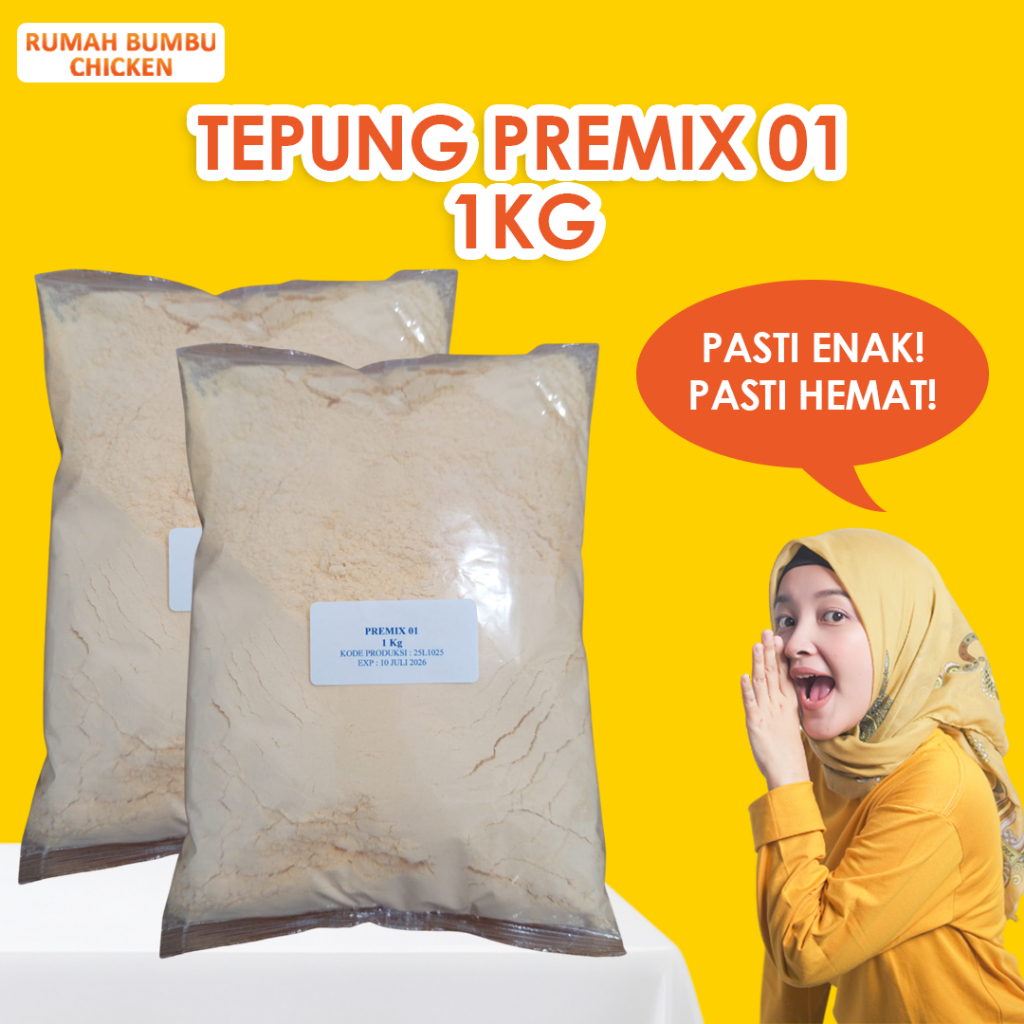 Biang Tepung Ayam Goreng Crispy Golden Brown / Premix 01
