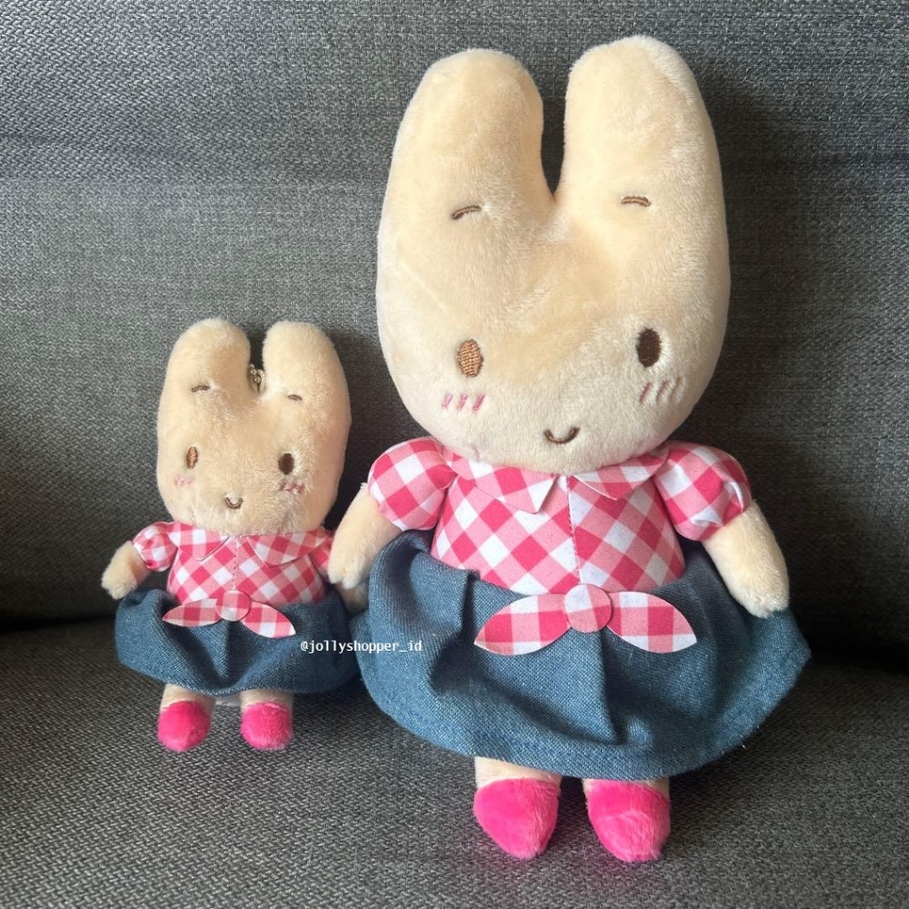 [READY STOCK] Sanrio Japan Marron Cream Plush Toy Boneka Vintage Retro Red Checker Super Rare