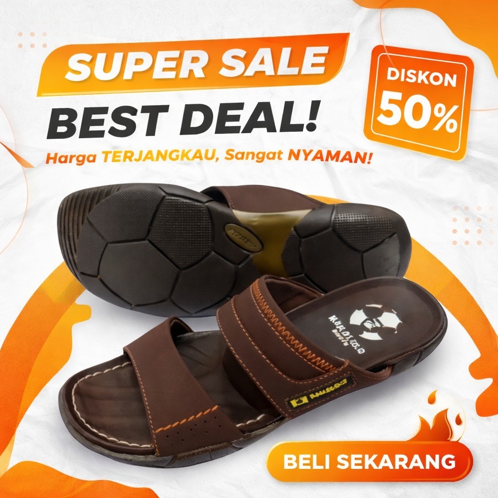 Sandal Pakalolo Kulit N2353 Original Motif Bola