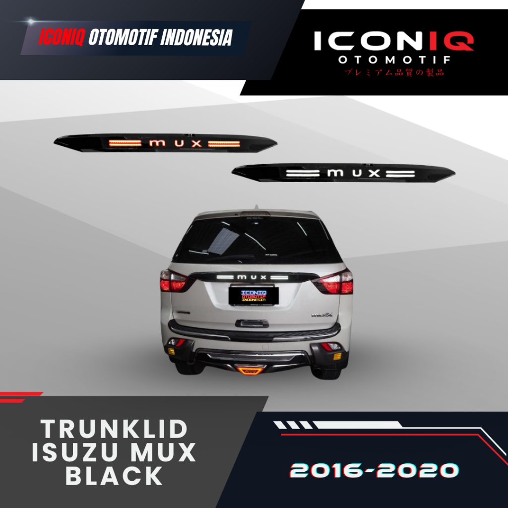TRUNKLID ISUZU MUX BLACK 2016-2020