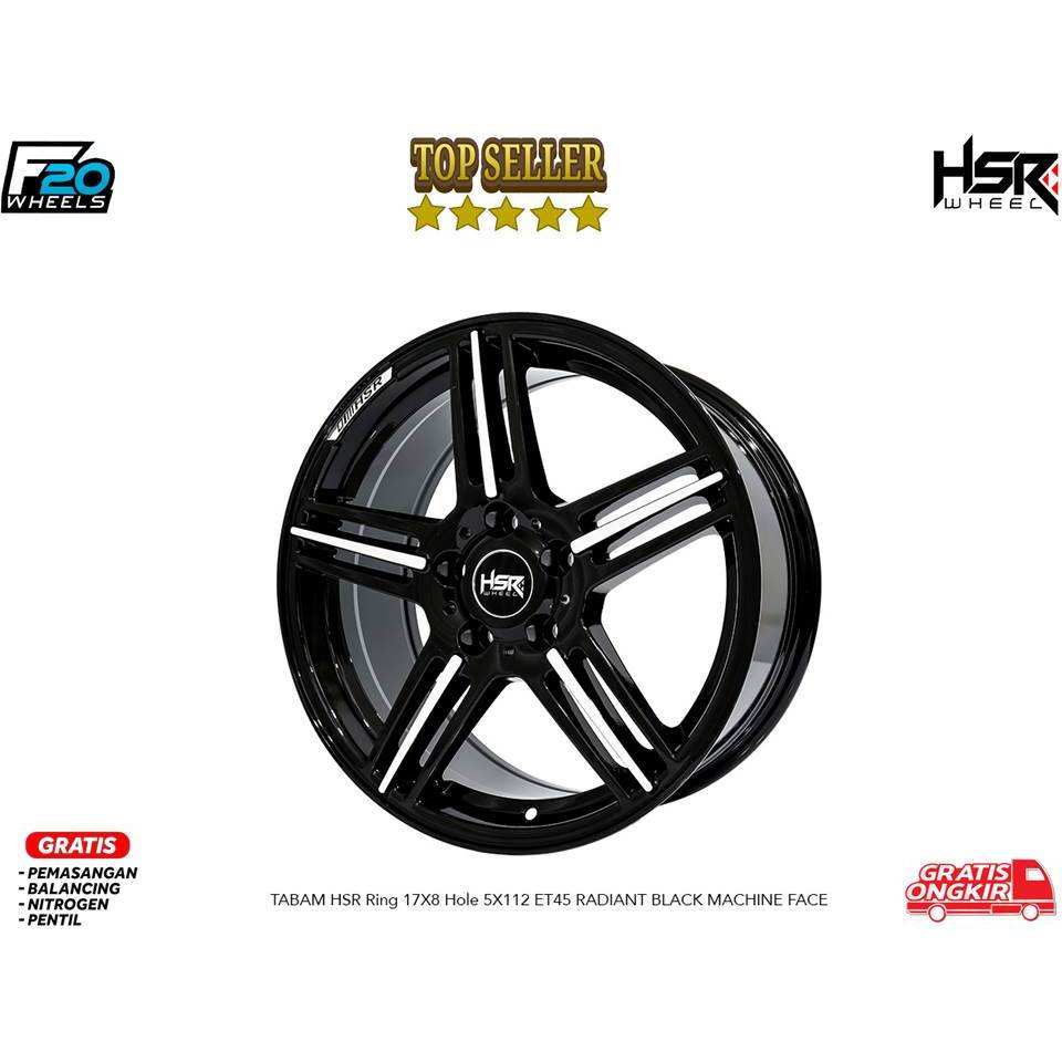 JUAL VELG HSR WHEEL TYPE TABAM RING 17 COCOK UNTUK MOBIL MERCY
