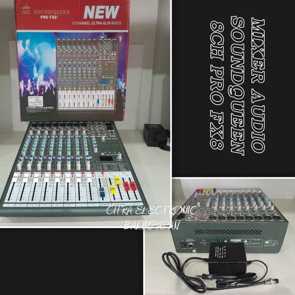 MIXER AUDIO SOUNDQUEEN 8CH PRO FX8