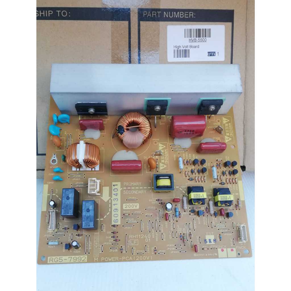 HVT (HIGH VOLTAGE)  RG5 7992 000  220 240V Fuser Power Supply Board for Color LaserJet 5500 5550