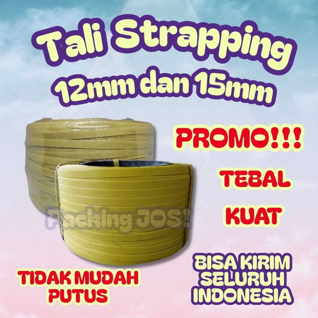 Tali Strapping Band Packing 12mm 15mm Tebal Tidak Mudah Putus