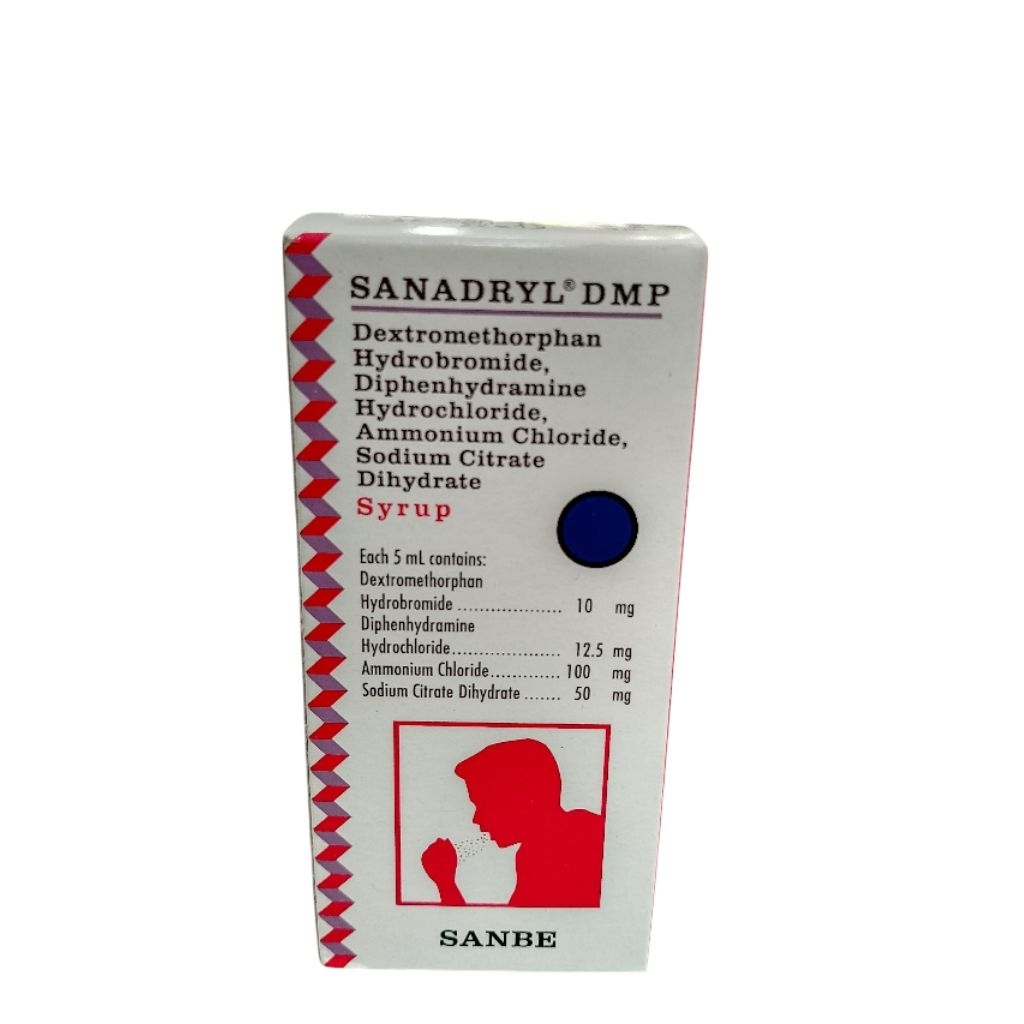 OBAT BATUK / SIRUP OBAT BATUK TIDAK BERDAHAK / SANADRYL DMP 120ML