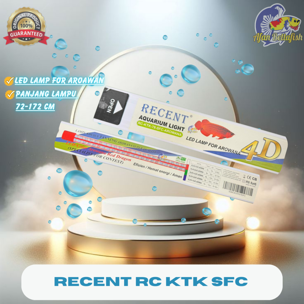 Lampu LED TANNING Arwana 4 D KONTES QUALITY RECENT KTK SFC Arowana