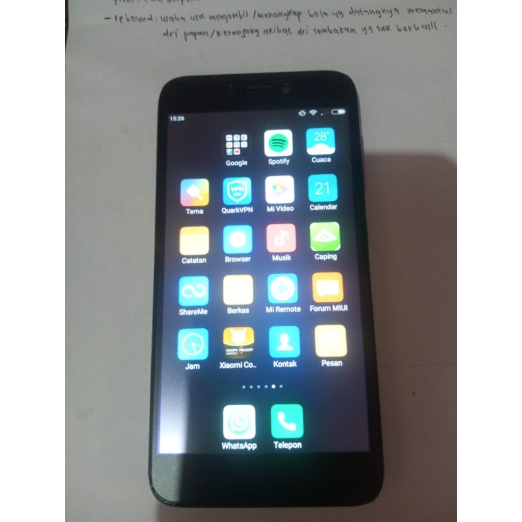 lcd touchscreen frame redmi 5a minus