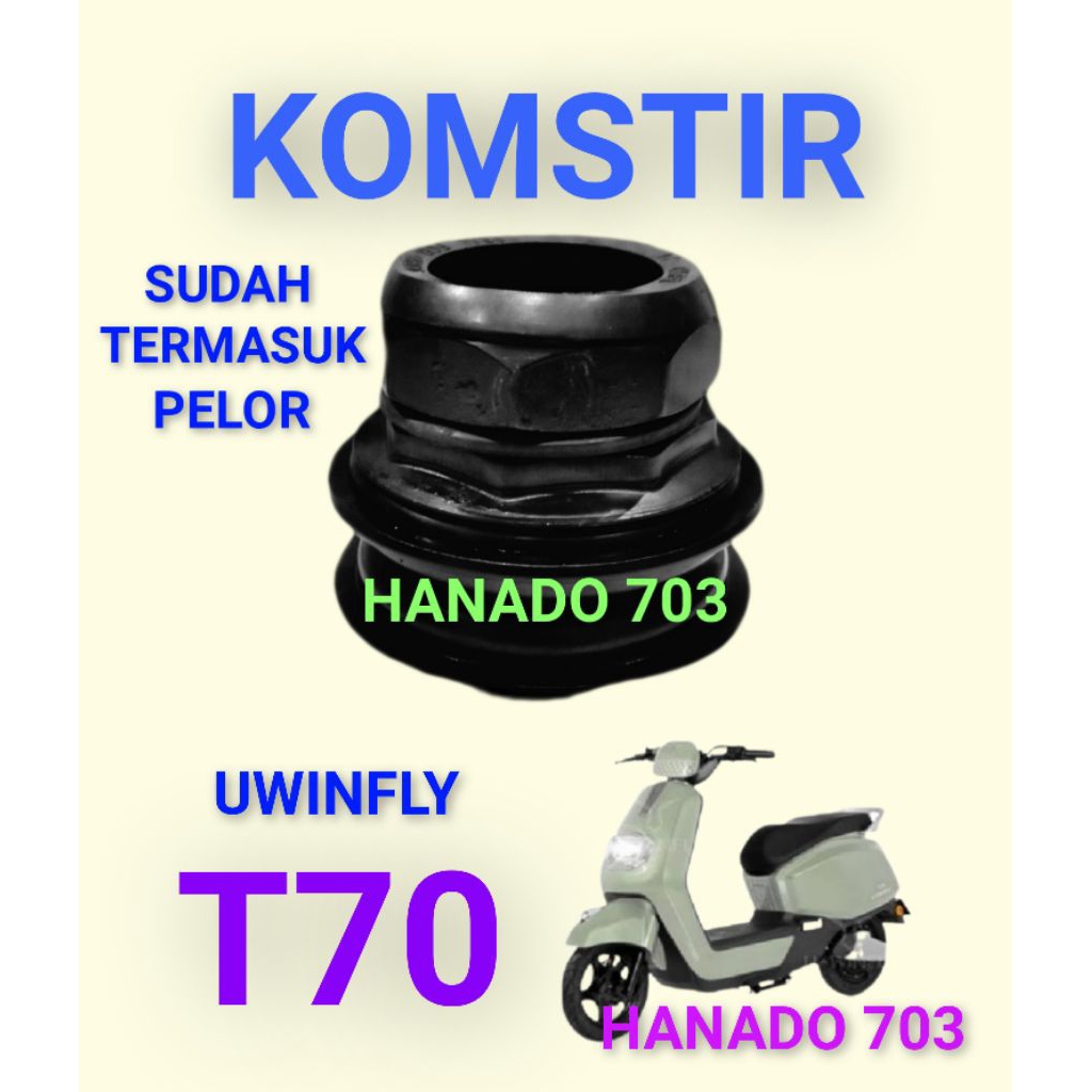komstir sepeda listrik uwinfly T70 kones headset komfork sepeda listrik uwinfly t70