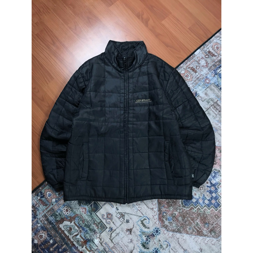 Puffer Jacket Hitam "PIKO" Original Second