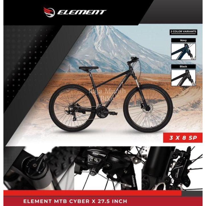 Sepeda Gunung MTB Element Cyber X8 27,5 Inch Sepeda MTB 27,5 Inch Element Cyber