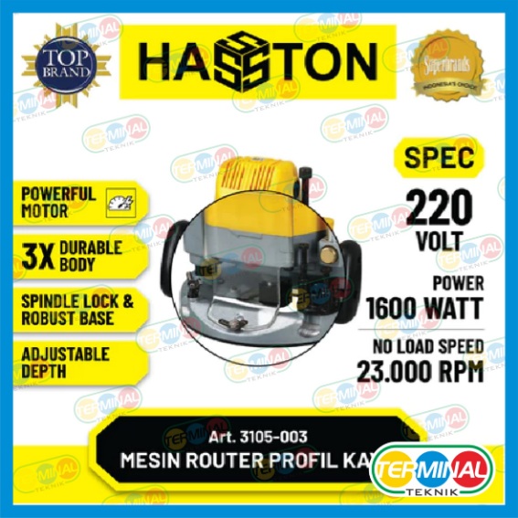 HASSTON PROHEX Mesin Router Kayu / Mesin profil Kayu 3105-003