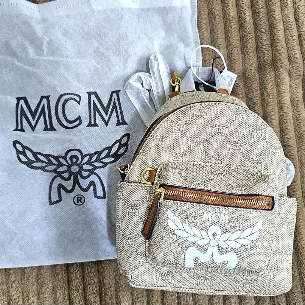 M*CM mini backpack | tas mcm | ransel mini | ransel wanita | leather bag