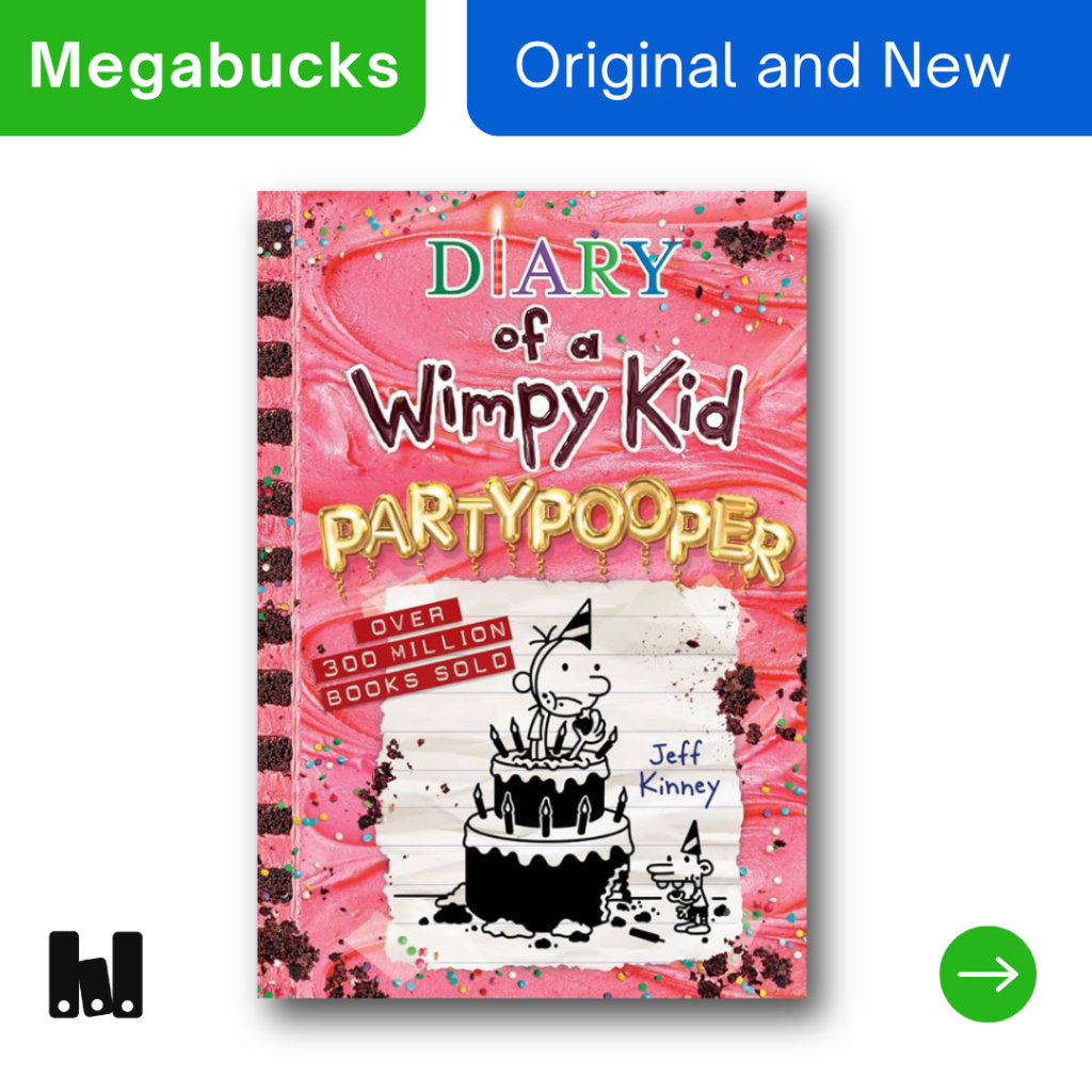 (Hachette) Diary of A Wimpy Kid #20 Partypooper by Jeff Kinney Original HARDCOVER English