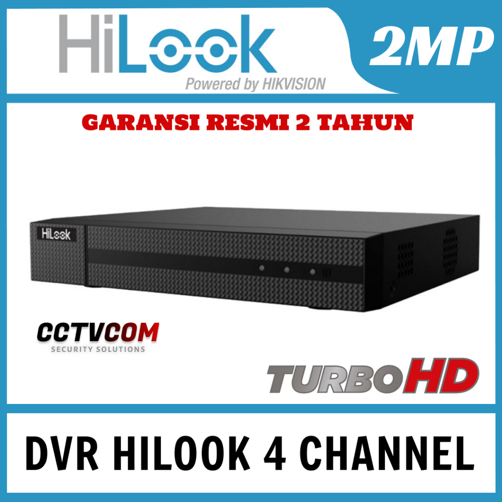 DVR 4 CHANNEL HILOOK 2 MEGAPIXEL AUDIO
