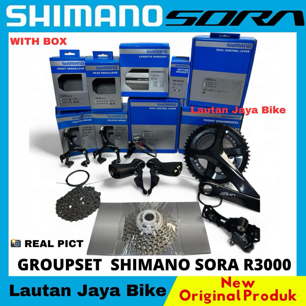 GROUPSET SHIMANO SORA R3000 2X9 Speed 50-34T 170mm 11-34T NEW